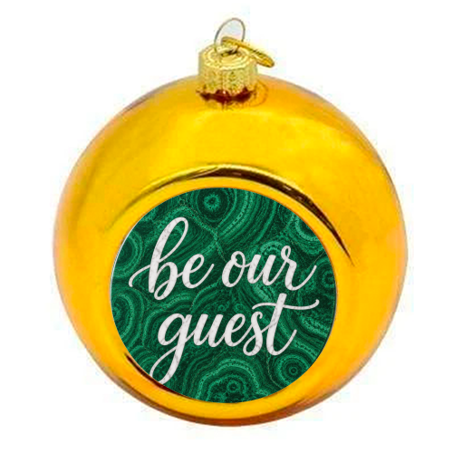 Be our Guest - colourful christmas bauble by AP