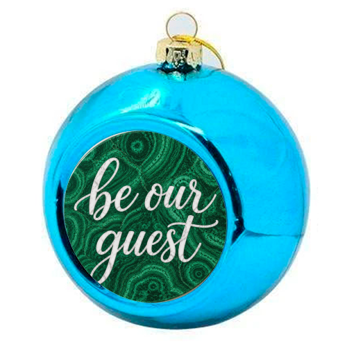 Be our Guest - colourful christmas bauble by AP