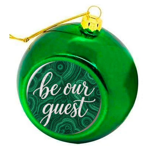 Be our Guest - colourful christmas bauble by AP