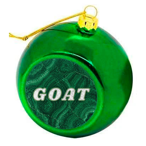 GOAT - colourful christmas bauble by AP