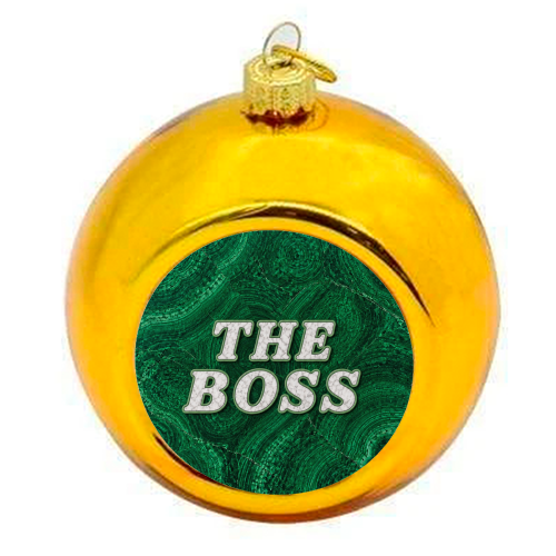 THE BOSS - colourful christmas bauble by AP