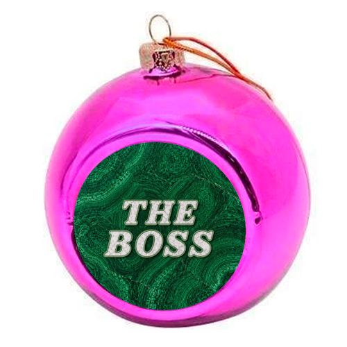 THE BOSS - colourful christmas bauble by AP