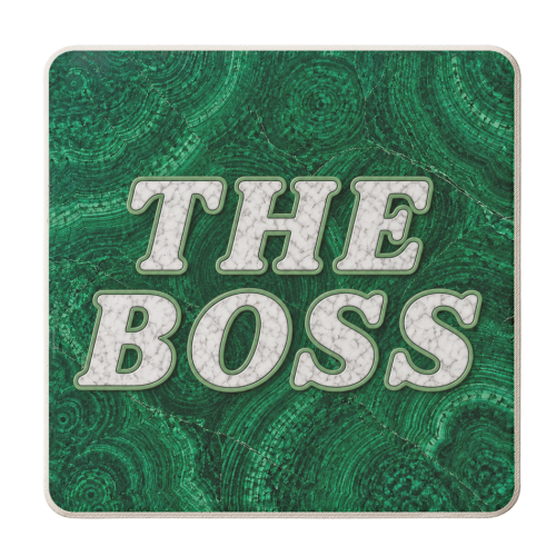 THE BOSS - personalised beer coaster by AP