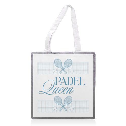 Padel Queen - printed canvas tote bag by Lilly Rose