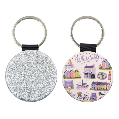 Whimsical Whitstable - keyring by The Yellow Box