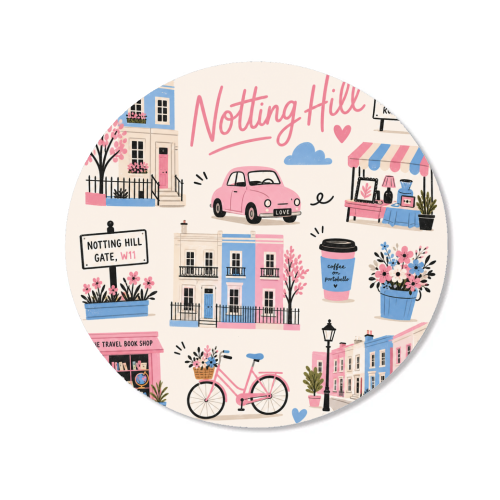 Notting Hill Illustrations! - Magnet by The Yellow Box