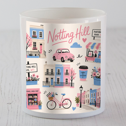 Notting Hill Illustrations! - scented candle by The Yellow Box