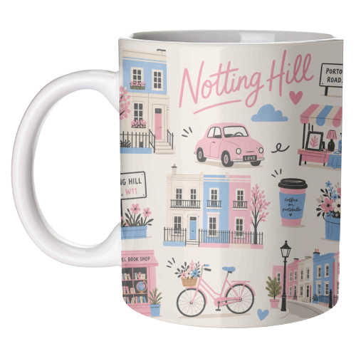 Notting Hill Illustrations! - unique mug by The Yellow Box
