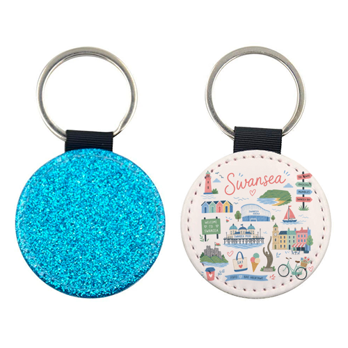 Swansea Postcard - keyring by The Yellow Box