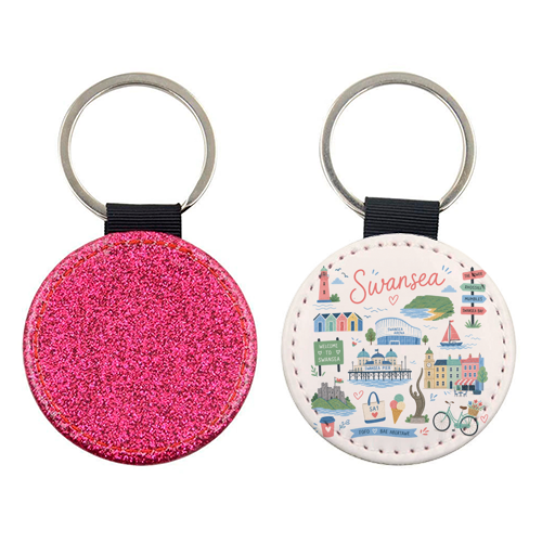 Swansea Postcard - keyring by The Yellow Box