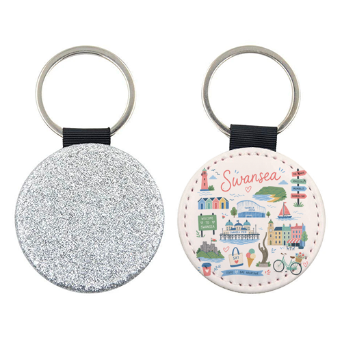 Swansea Postcard - keyring by The Yellow Box