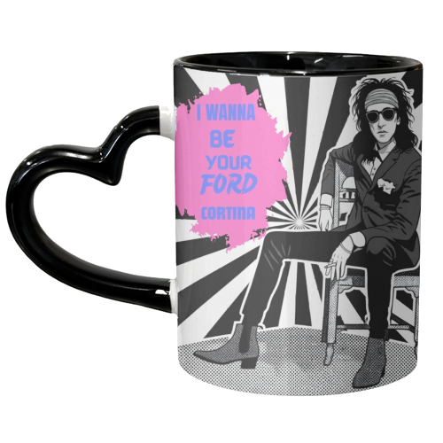 John Cooper Clarke Punk Poet - unique mug by Faith Mercer