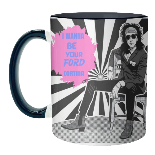 John Cooper Clarke Punk Poet - unique mug by Faith Mercer