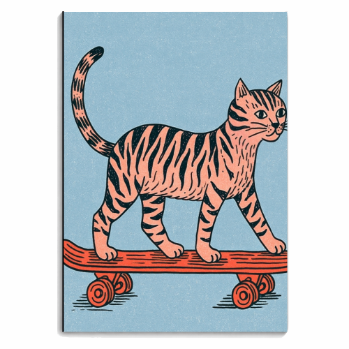Skate Fast, Nap Later - personalised A4, A5, A6 notebook by DejaReve