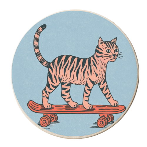 Skate Fast, Nap Later - personalised beer coaster by DejaReve