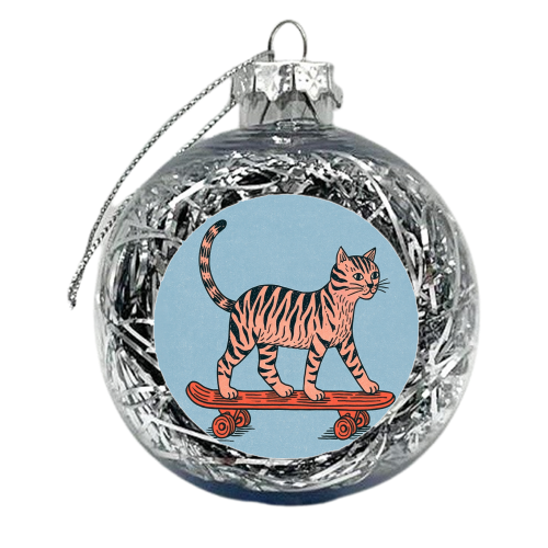 Skate Fast, Nap Later - xmas bauble by DejaReve