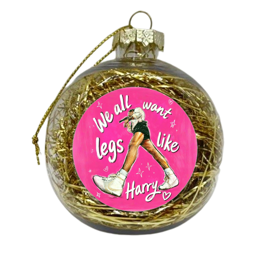 Legs Like Harry - xmas bauble by Ms Doodle