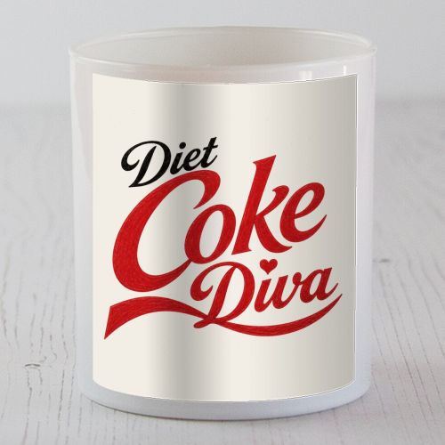 Diet Coke Diva - scented candle by Ms Doodle