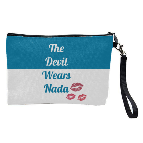 The Devil Wears Nada - pretty makeup bag by Nida Designs
