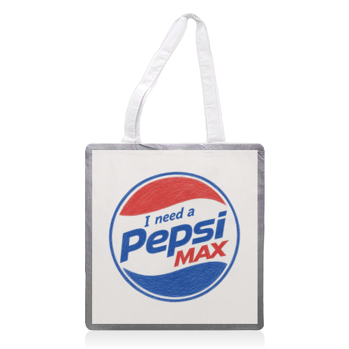 I need a Pepsi Max - printed canvas tote bag by Ms Doodle