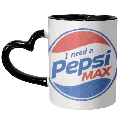 I need a Pepsi Max - unique mug by Ms Doodle