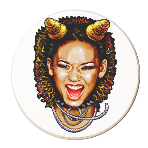 SPICY SCARE - personalised beer coaster by Jock Mooney
