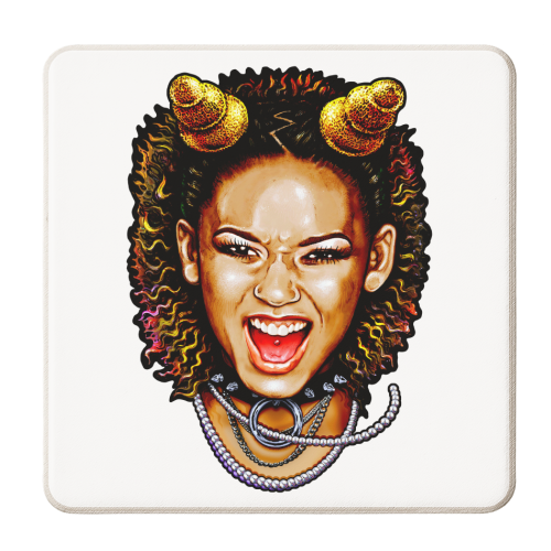 SPICY SCARE - personalised beer coaster by Jock Mooney