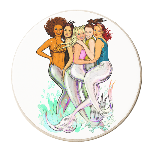 SPICEMAIDS - personalised beer coaster by Jock Mooney