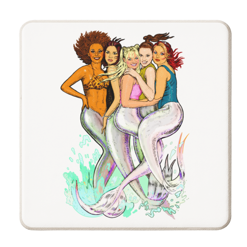 SPICEMAIDS - personalised beer coaster by Jock Mooney
