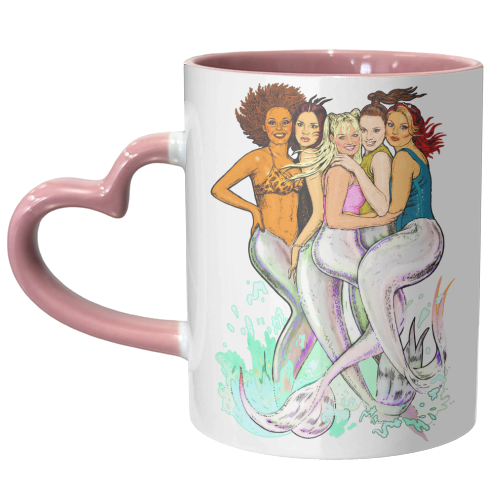 SPICEMAIDS - unique mug by Jock Mooney