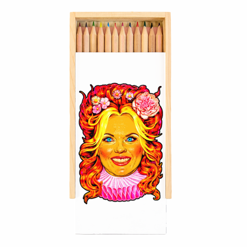 SPICY GINGER - Coloured Pencils with Box by Jock Mooney