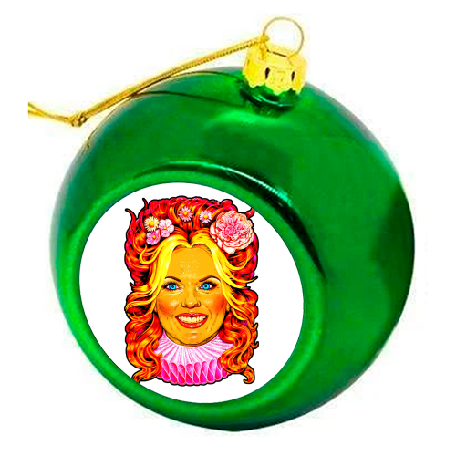 SPICY GINGER - colourful christmas bauble by Jock Mooney