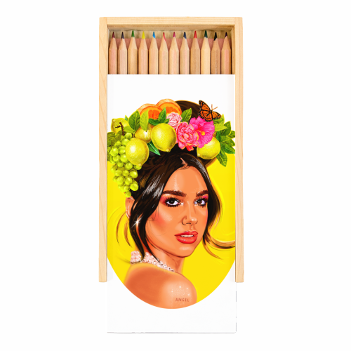 ANGEL - Coloured Pencils with Box by Jock Mooney