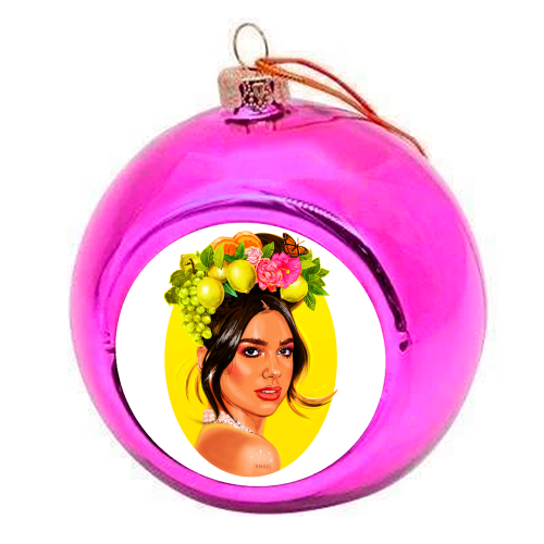 ANGEL - colourful christmas bauble by Jock Mooney