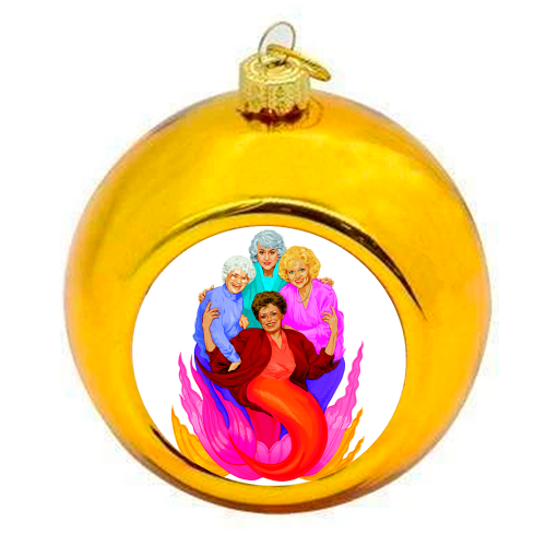 GOLDEN - colourful christmas bauble by Jock Mooney