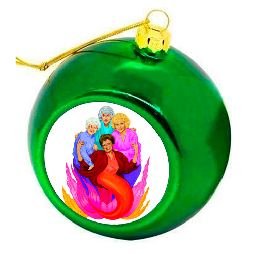 GOLDEN - colourful christmas bauble by Jock Mooney