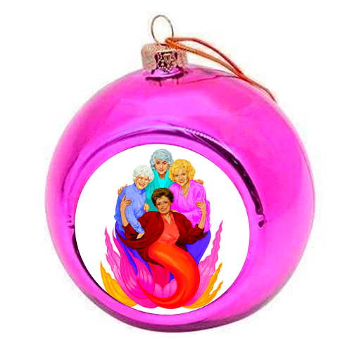 GOLDEN - colourful christmas bauble by Jock Mooney