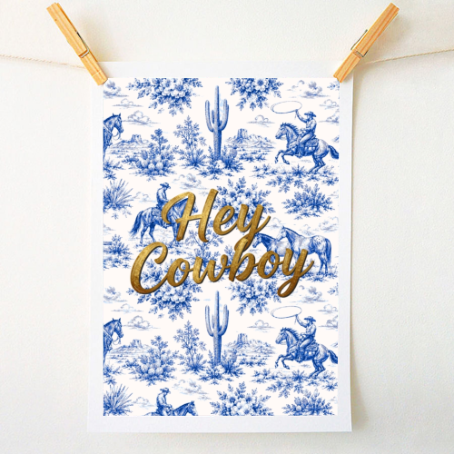 Hey Cowboy - A1 - A4 art print by Lilly Rose