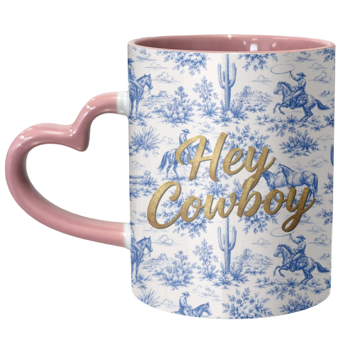 Hey Cowboy - unique mug by Lilly Rose