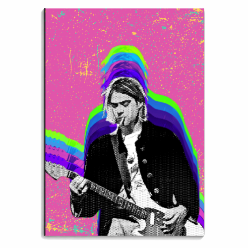 Kurt Cobain - Pink - personalised A4, A5, A6 notebook by Nida Designs