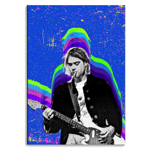 Kurt Cobain - Blue - personalised A4, A5, A6 notebook by Nida Designs