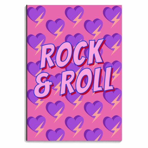 Rock & Roll Lover - personalised A4, A5, A6 notebook by Nida Designs