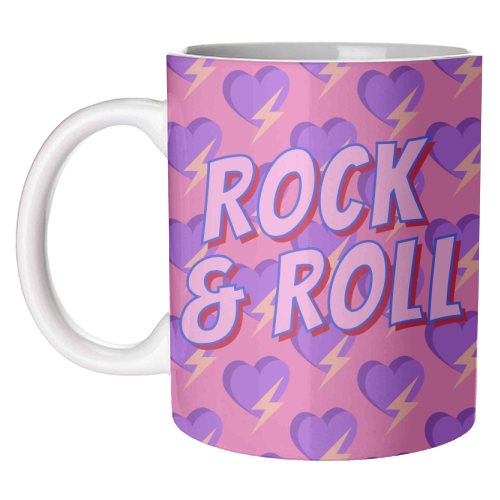 Rock & Roll Lover - unique mug by Nida Designs