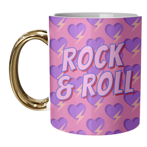 Rock & Roll Lover - unique mug by Nida Designs