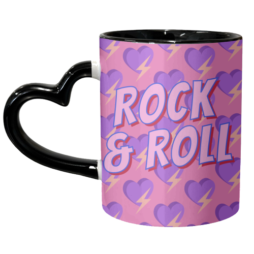 Rock & Roll Lover - unique mug by Nida Designs