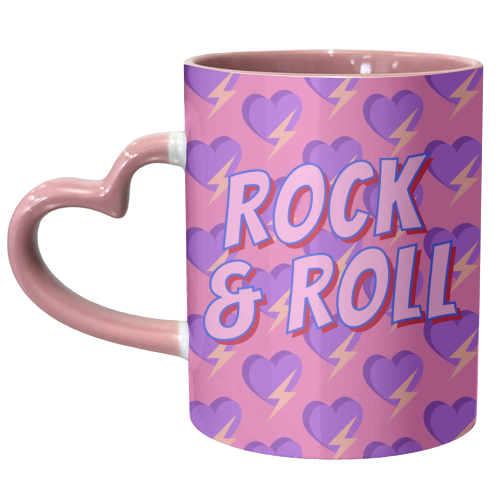 Rock & Roll Lover - unique mug by Nida Designs