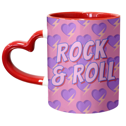Rock & Roll Lover - unique mug by Nida Designs