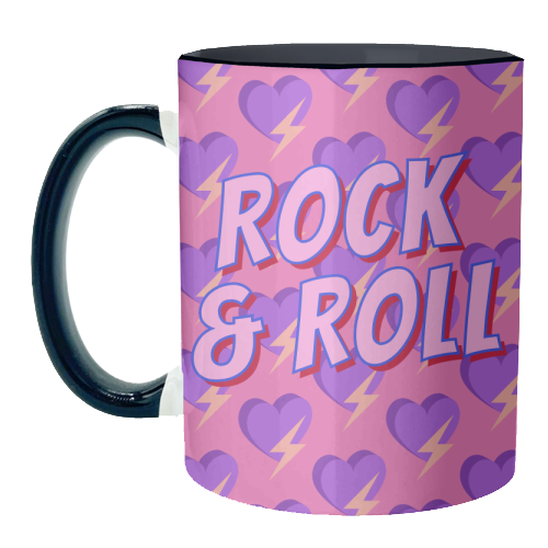 Rock & Roll Lover - unique mug by Nida Designs