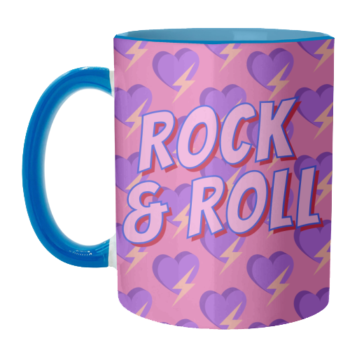 Rock & Roll Lover - unique mug by Nida Designs