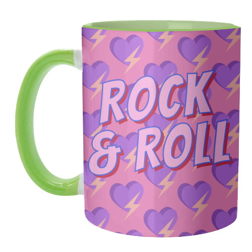 Rock & Roll Lover - unique mug by Nida Designs